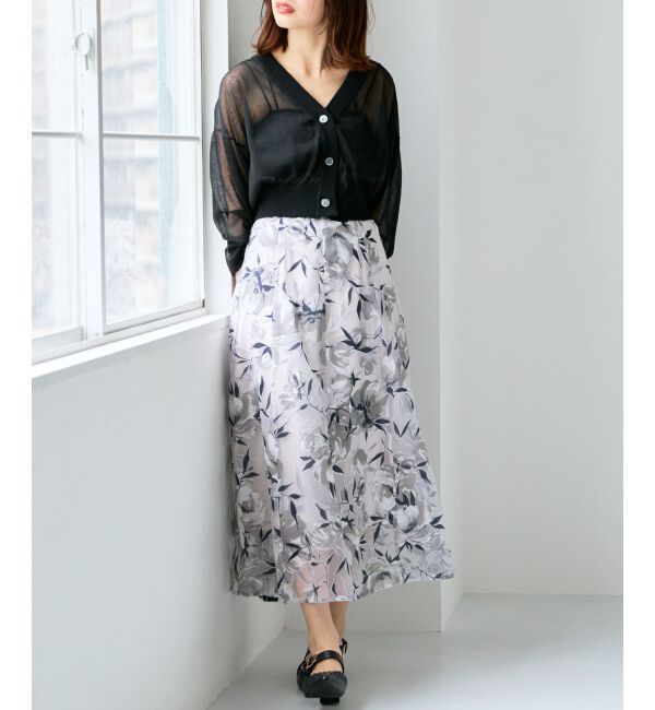 MAJESTICLEGON「バックレースアップフレアスカート」|フレア|