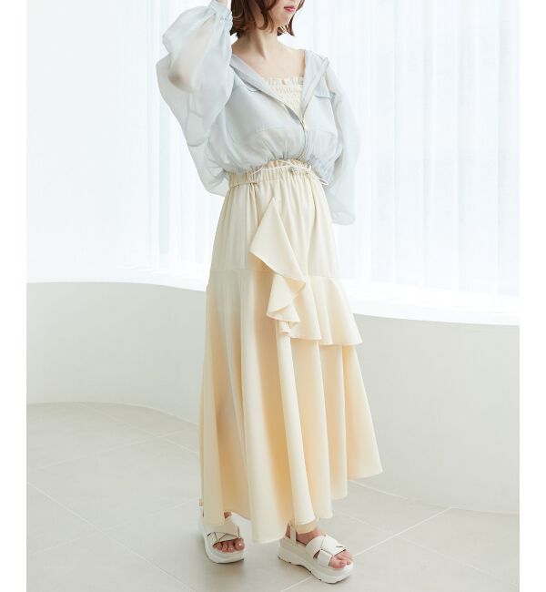 MAJESTICLEGON「ラインティアードスカート」|スカート|