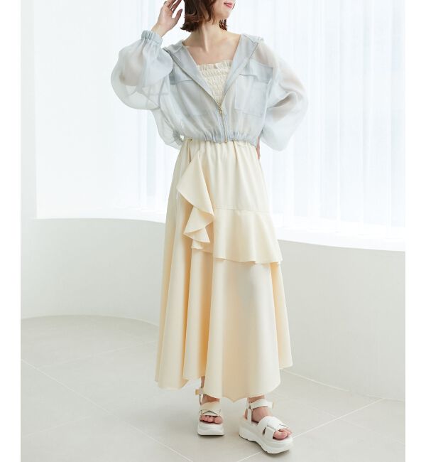 MAJESTICLEGON「ラインティアードスカート」|スカート|