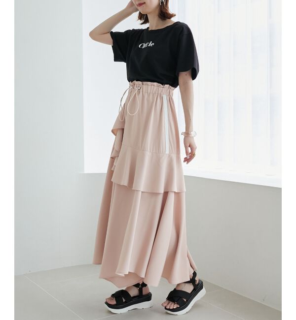 MAJESTICLEGON「ラインティアードスカート」|スカート|