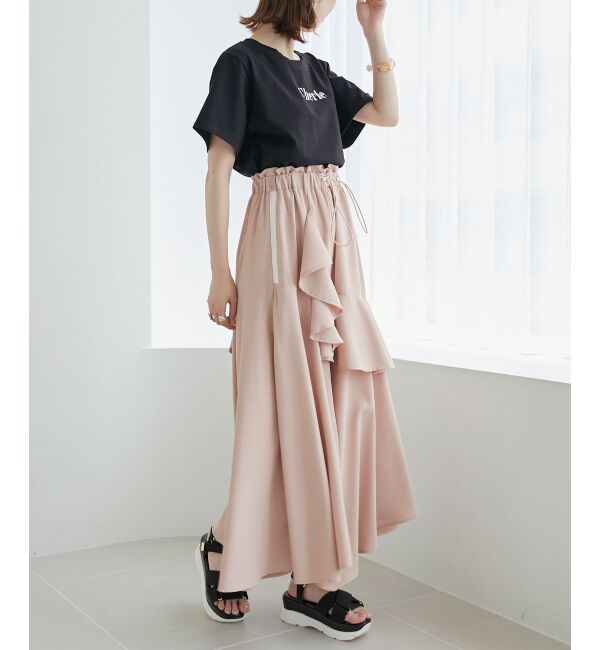 MAJESTICLEGON「ラインティアードスカート」|スカート|