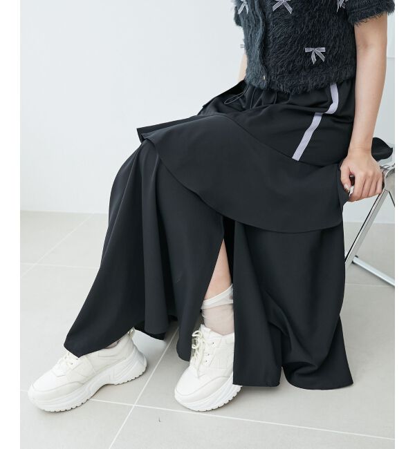 MAJESTICLEGON「ラインティアードスカート」|スカート|