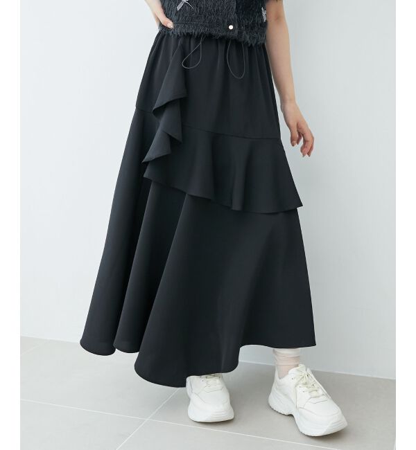 MAJESTICLEGON「ラインティアードスカート」|スカート|