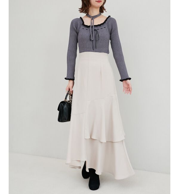 MAJESTICLEGON「ランダムティアードスカート」|スカート|