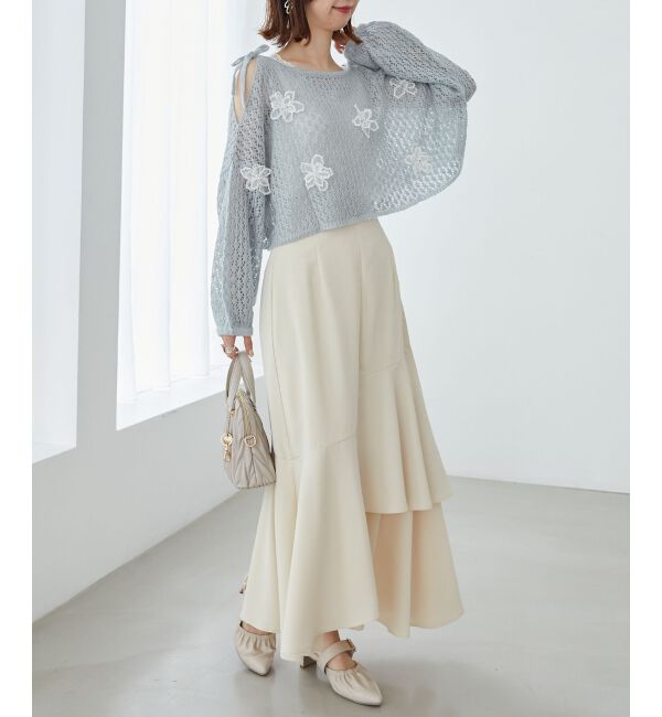 MAJESTICLEGON「ランダムティアードスカート」|スカート|