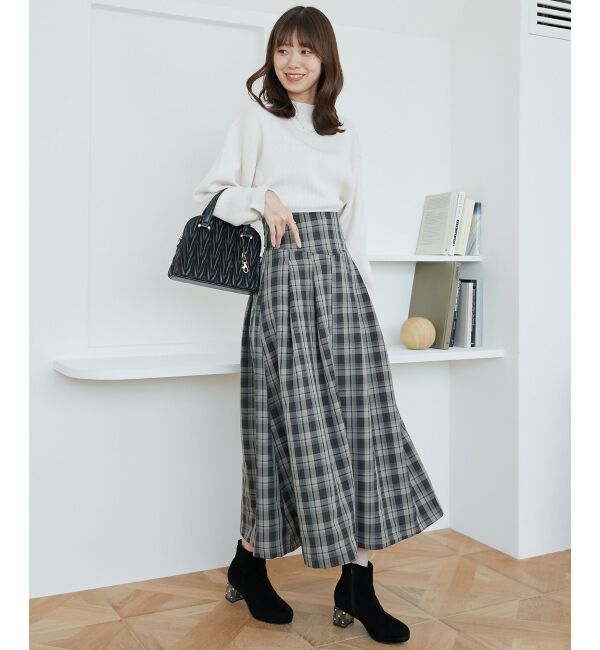 MAJESTICLEGON「バックレースアップフレアスカート」|フレア|