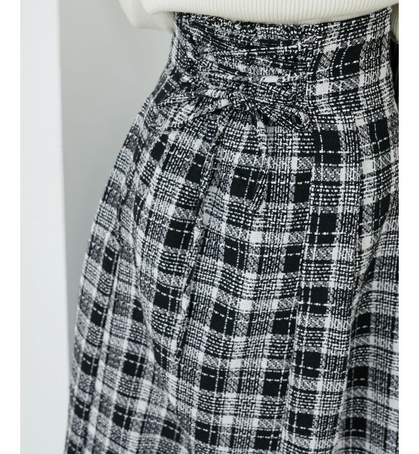 MAJESTICLEGON「バックレースアップフレアスカート」|フレア|