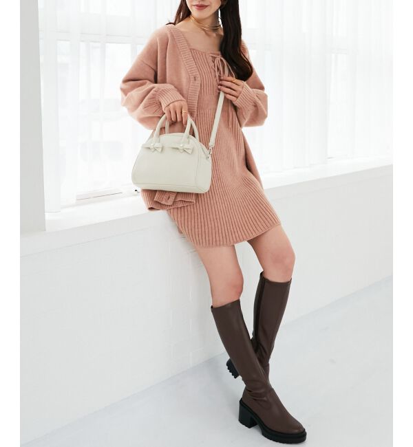 MAJESTICLEGON「ハートリボンミニボストン」|ボストンバッグ|