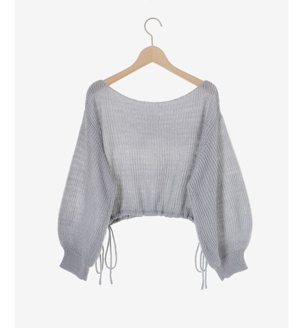 MAJESTICLEGON「キラキラドロストメッシュニット」|ニット・セーター|