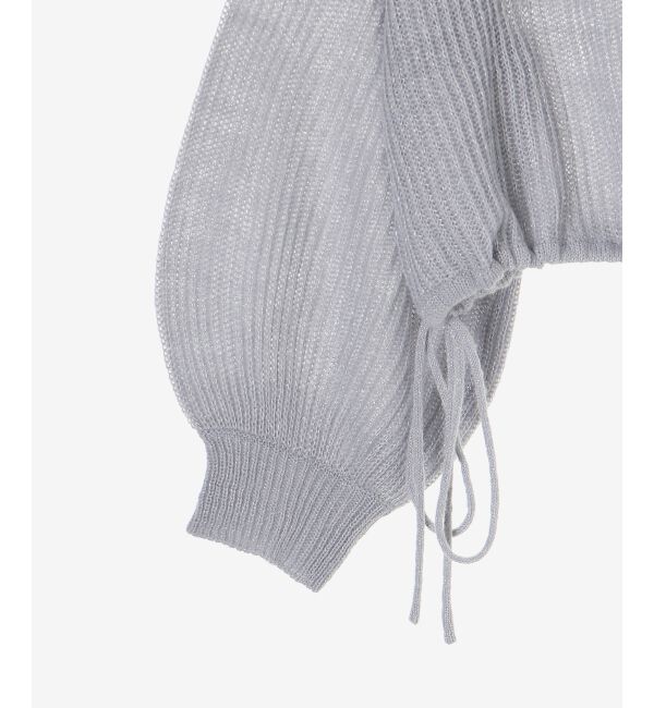 MAJESTICLEGON「キラキラドロストメッシュニット」|ニット・セーター|