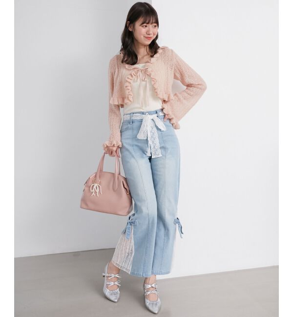 MAJESTICLEGON「ダブルリボンギャザーパンプス」|パンプス|