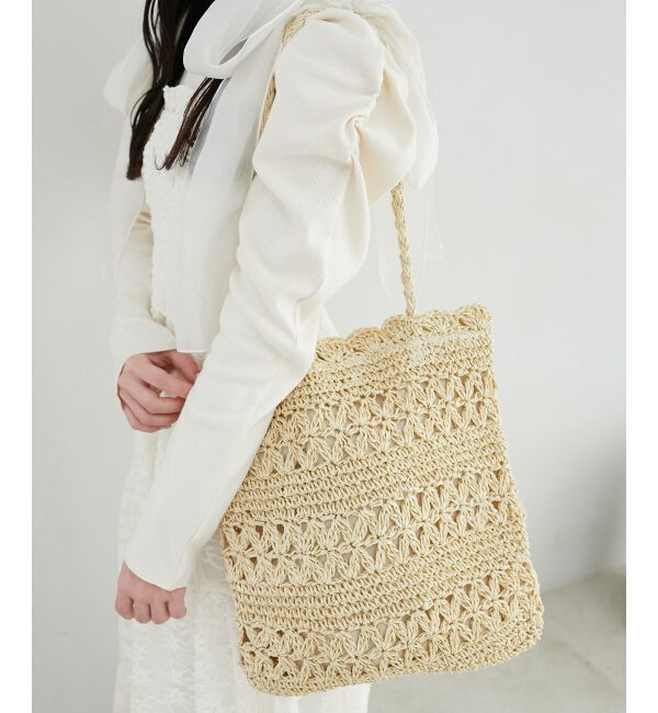  「フラワーペーパーバッグ」|その他|アイボリー