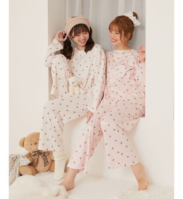  「ストロベリールームセット」|ルームウェア|