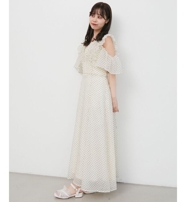  「バックレースアップフリルワンピース」|ワンピース|