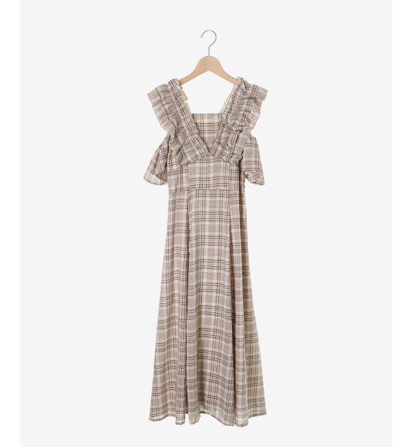  「バックレースアップフリルワンピース」|ワンピース|