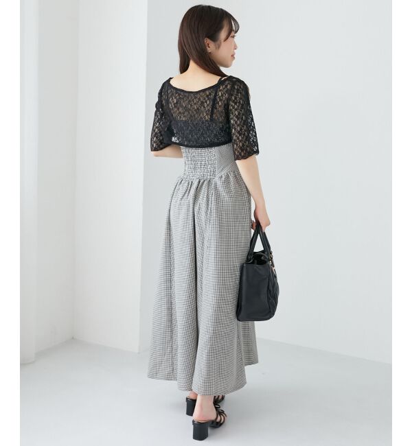  「トップスセットデコルテオープンワンピ」|ワンピース|