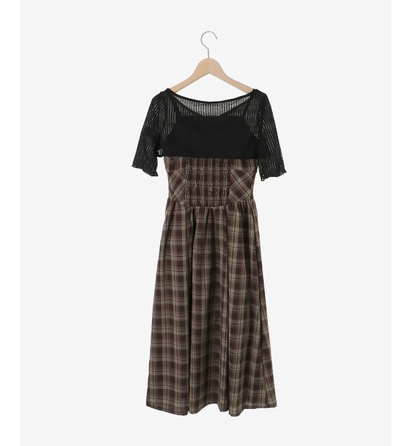  「トップスセットデコルテオープンワンピ」|ワンピース|