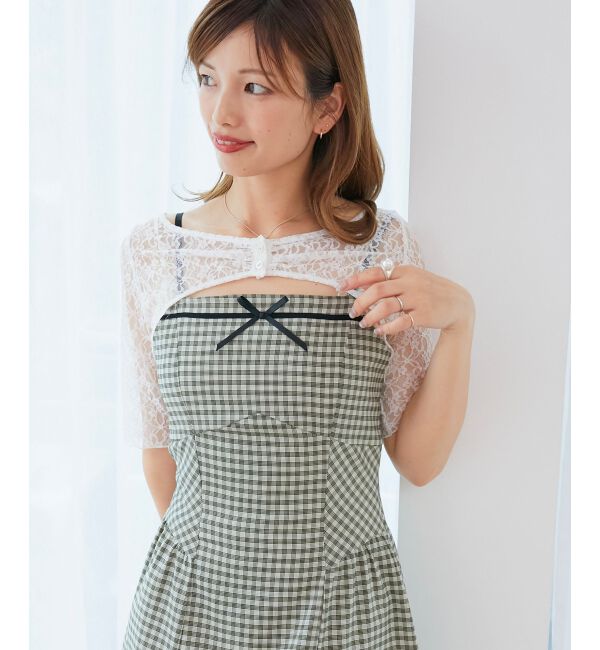  「トップスセットデコルテオープンワンピ」|ワンピース|