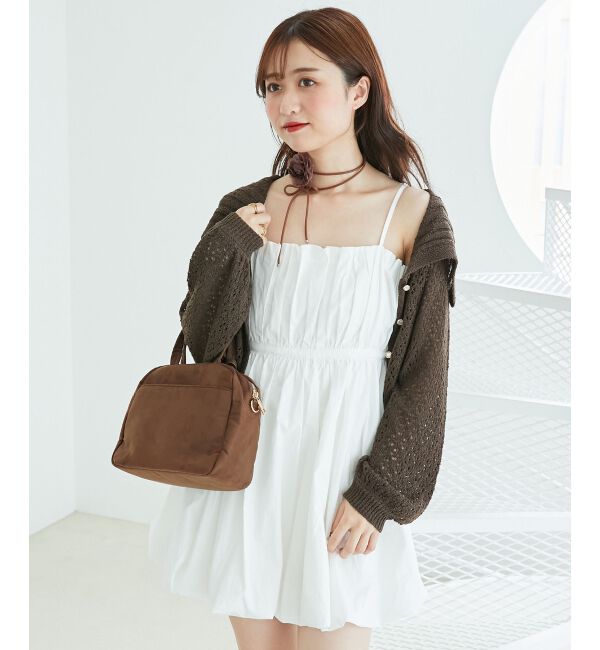  「カーデ&times;バルーンキャミワンピセット」|ワンピース|