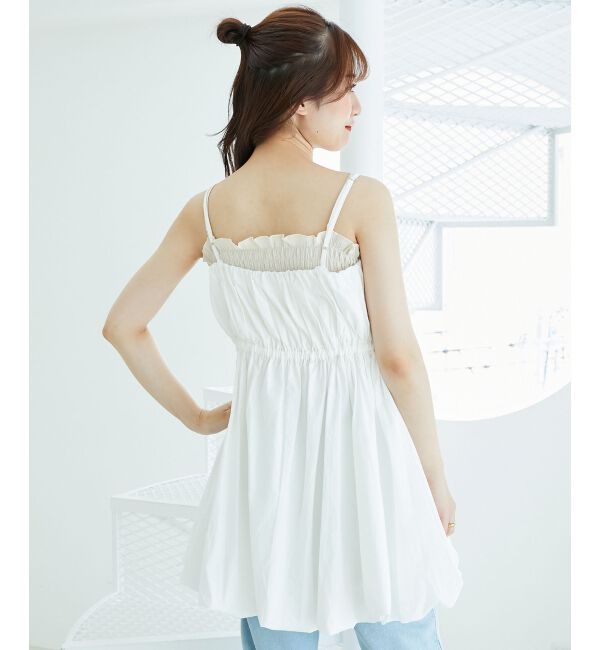  「カーデ&times;バルーンキャミワンピセット」|ワンピース|