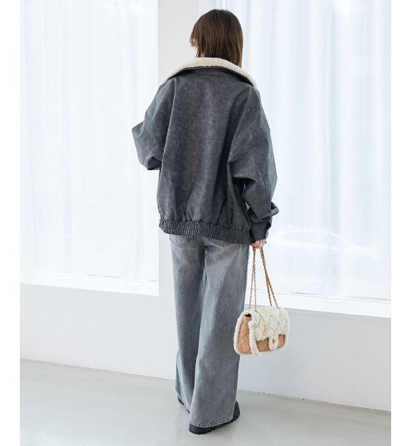  「キラキラレースダメージデニム」|デニム|