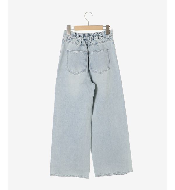  「キラキラレースダメージデニム」|デニム|