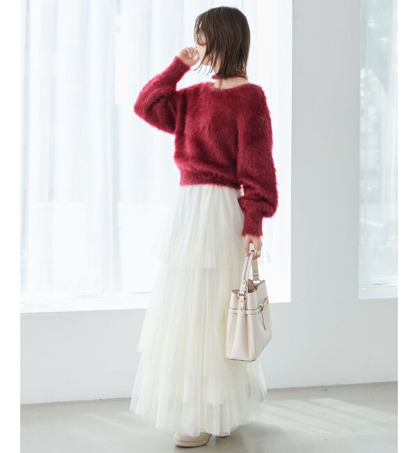  「キラメキチョーカーセットシャギーニット」|ニット・セーター|