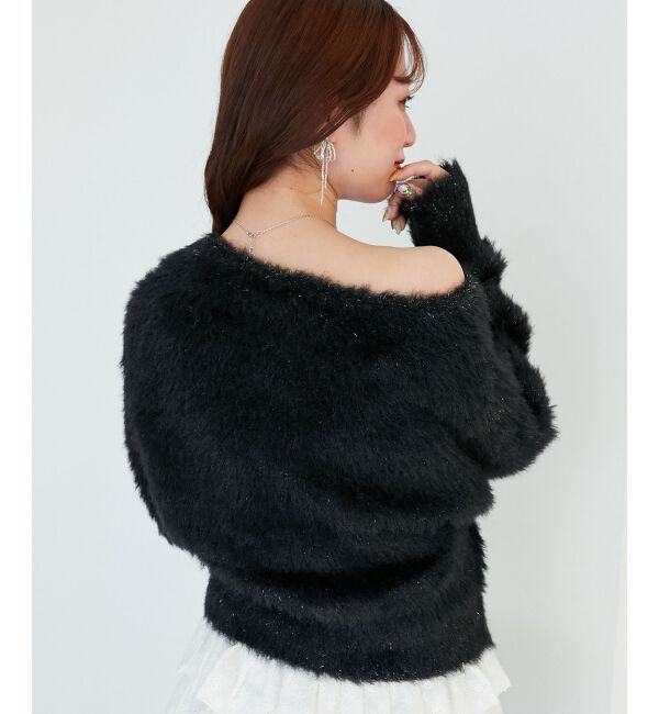  「キラメキチョーカーセットシャギーニット」|ニット・セーター|