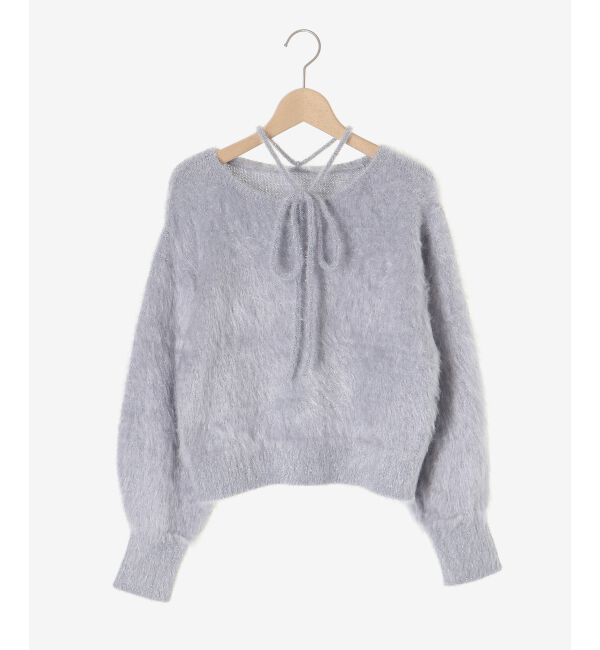  「キラメキチョーカーセットシャギーニット」|ニット・セーター|