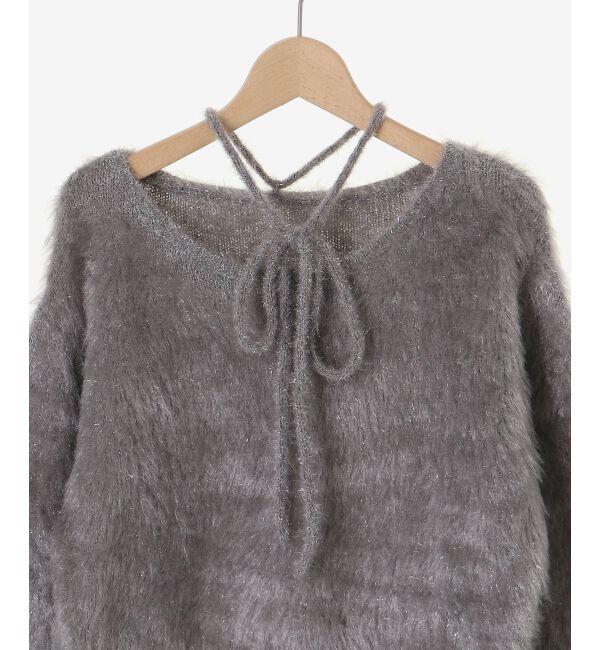  「キラメキチョーカーセットシャギーニット」|ニット・セーター|