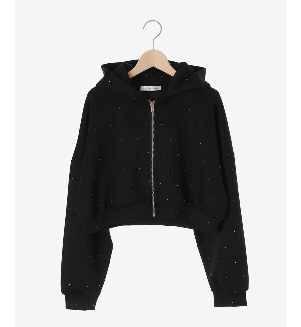  「&infin;キラキララインストーンショートパーカー」|パーカー|