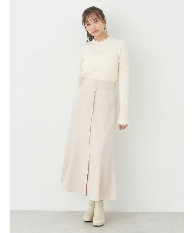 earth music&ecology「フロントボタンスカート」|スカート|