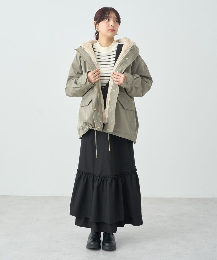 earth music&ecology「マルチウェイマウンテンパーカー」|ブルゾン・スタジャン|