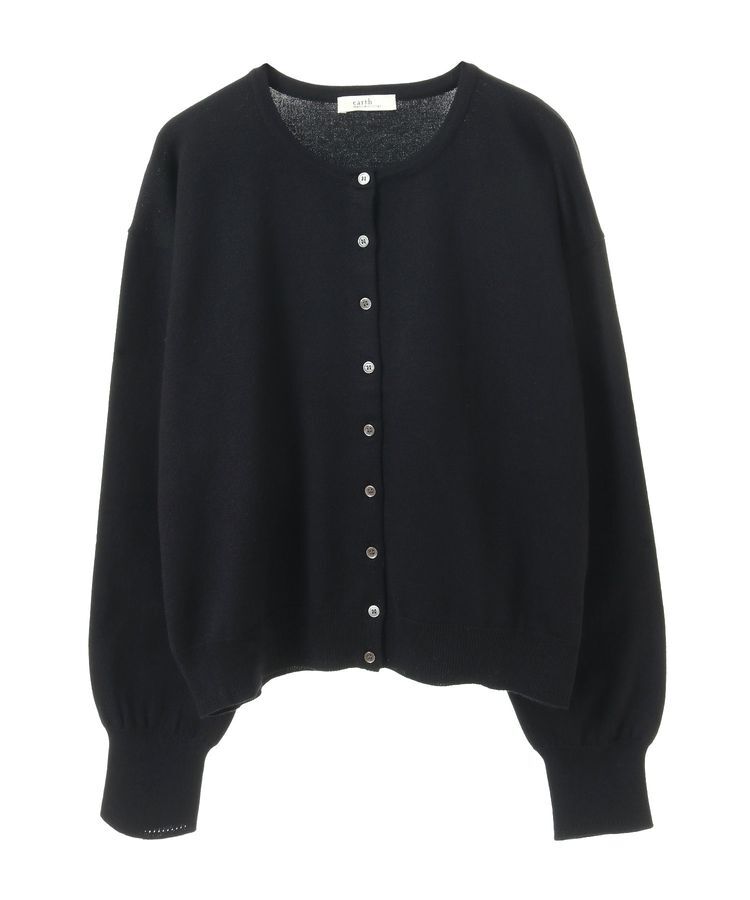 earth music&ecology「UVカット加工クルーネックニットカーディガン」|カーディガン|