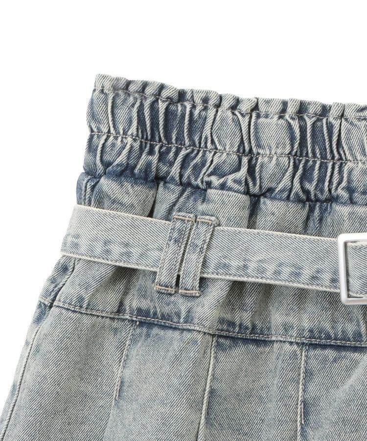 earth music&ecology「デニムプリーツスカパン」|スカート|