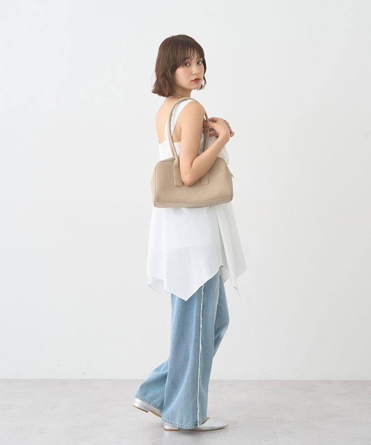 earth music&ecology「ワイドフリンジデニムパンツ」|デニム|