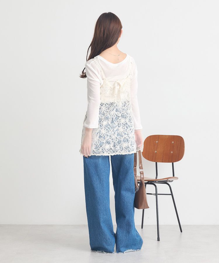 earth music&ecology「モールレースキャミチュニック」|チュニック|