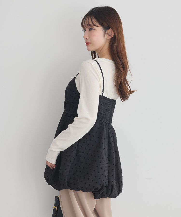 earth music&ecology「ドットバルーンキャミチュニック」|チュニック|