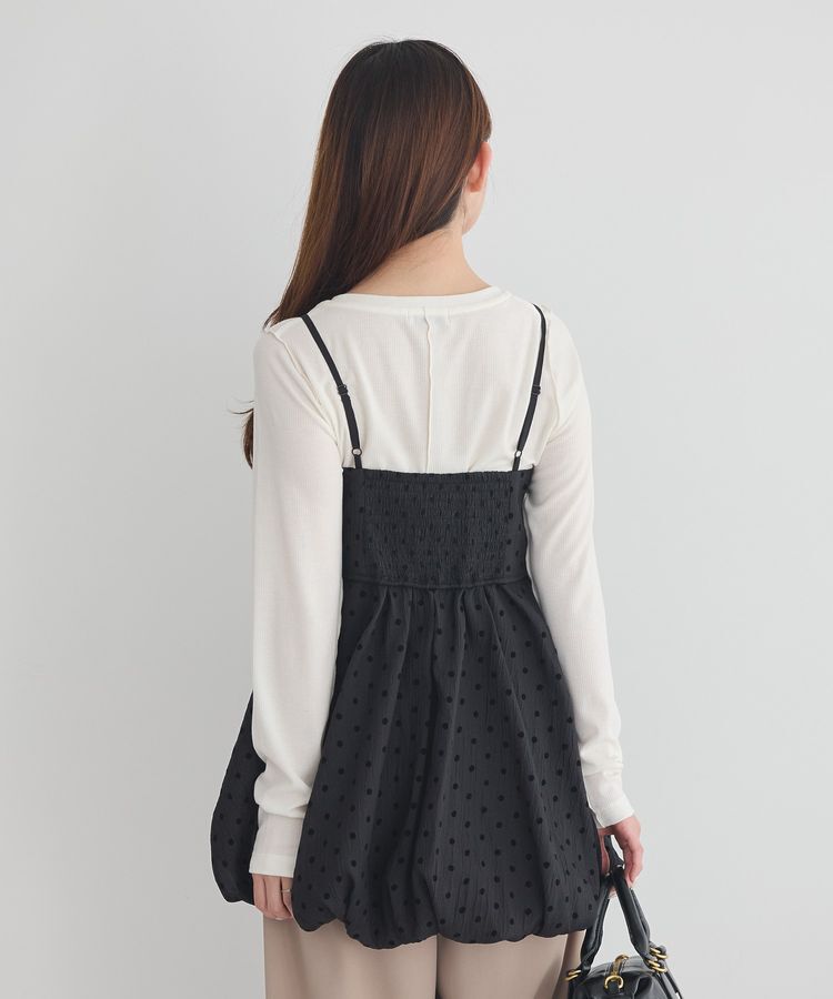 earth music&ecology「ドットバルーンキャミチュニック」|チュニック|