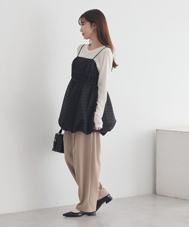 earth music&ecology「ドットバルーンキャミチュニック」|チュニック|