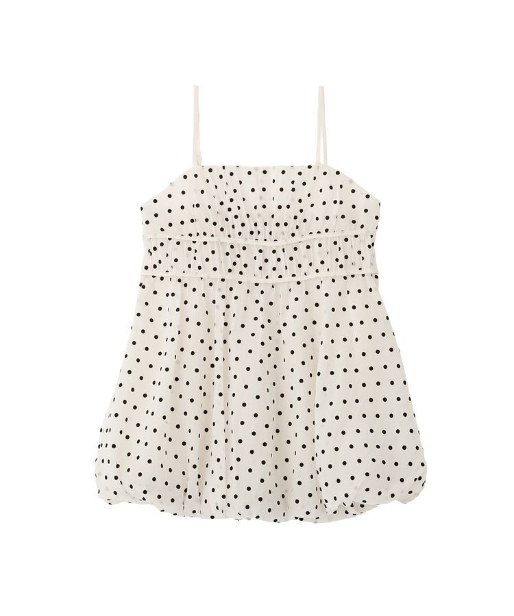 earth music&ecology「ドットバルーンキャミチュニック」|チュニック|