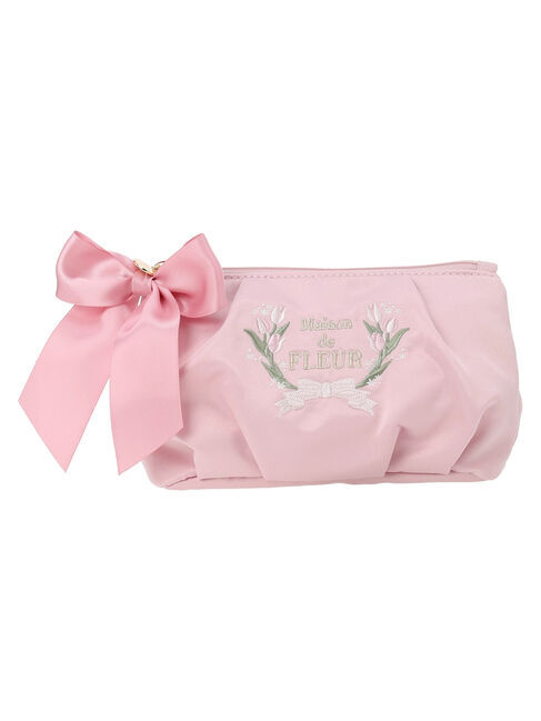 Maison de FLEUR「フラワー刺繍ポーチ」|ポーチ|