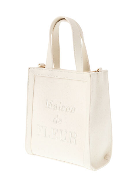 Maison de FLEUR「EC限定ロゴ刺繍スクエア2Wayトートバッグ」|その他|