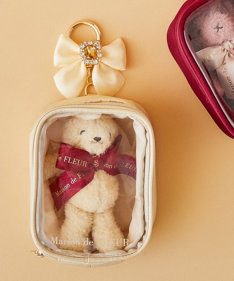 Maison de FLEUR「EC限定クリアポーチS」|ポーチ|イエロー