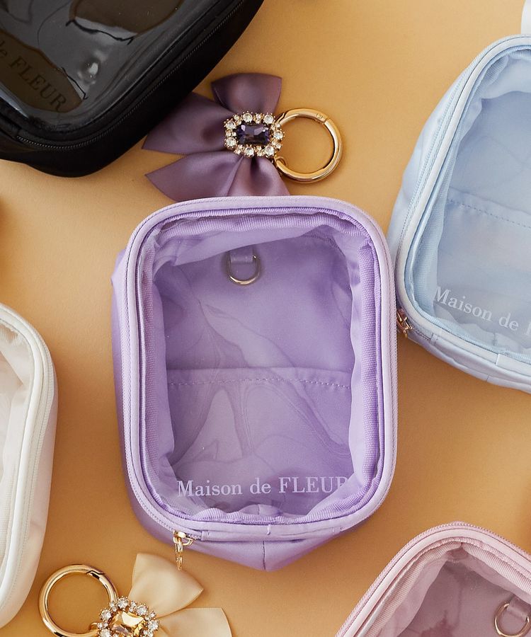 Maison de FLEUR「EC限定クリアポーチS」|ポーチ|ラベンダー