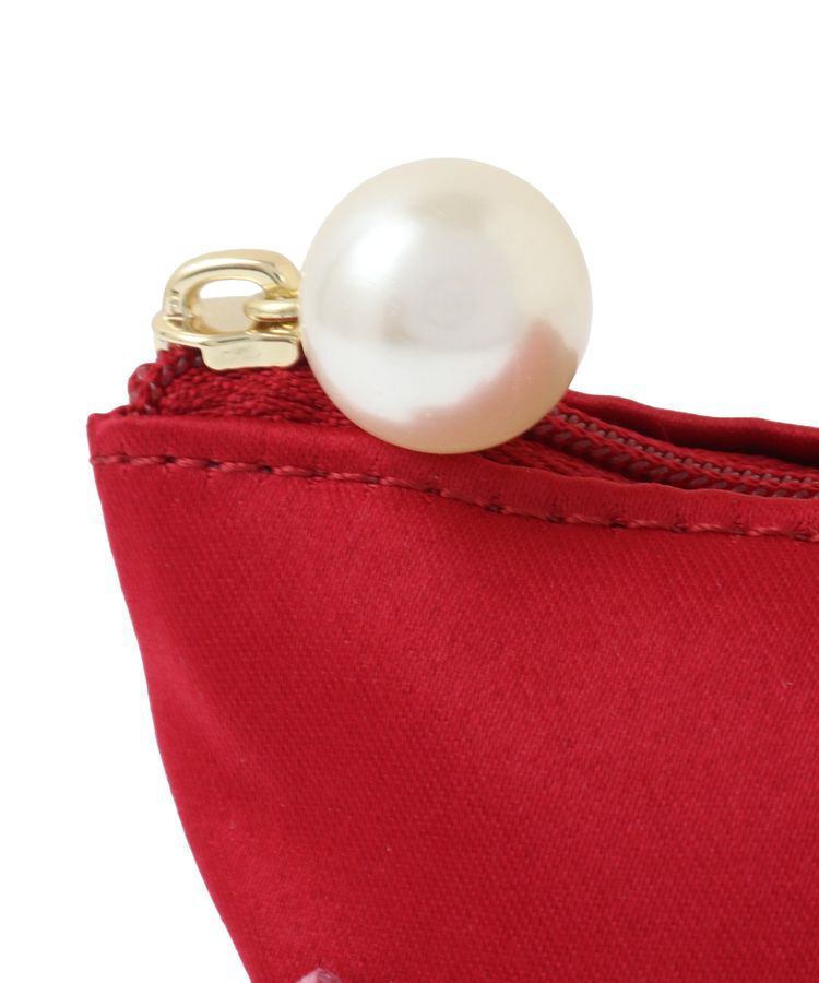 Maison de FLEUR「リボンサテンポーチ」|ポーチ|