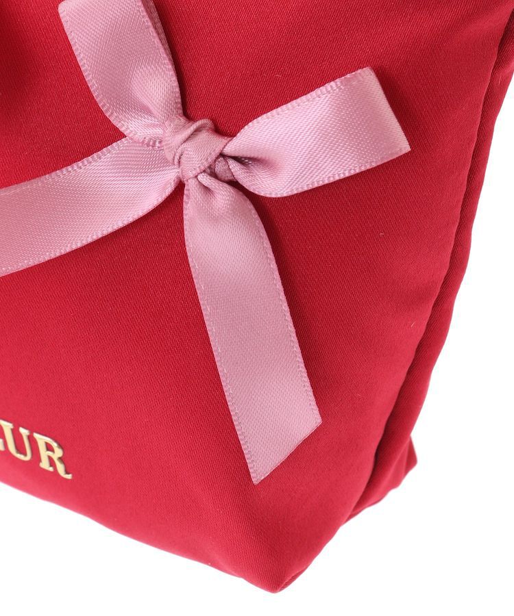 Maison de FLEUR「リボンサテンポーチ」|ポーチ|