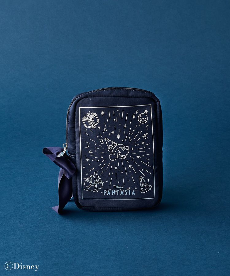 Maison de FLEUR「FANTASIA/スクエアポーチ」|ポーチ|ネイビー