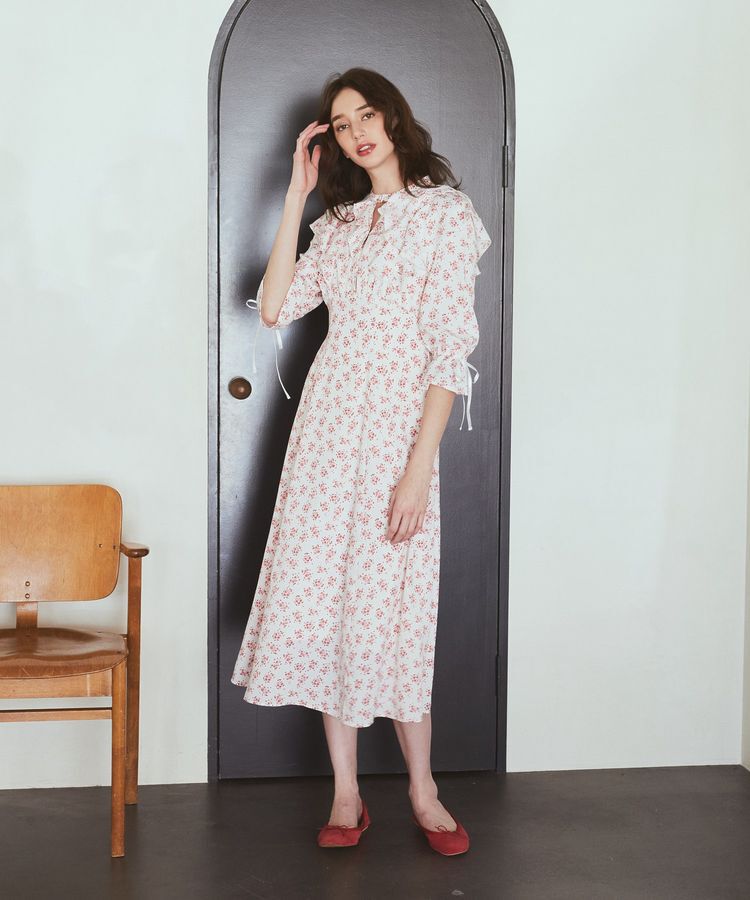 Maison de FLEUR Petite Robe「フラワープリントワンピース」|ワンピース|ピンク