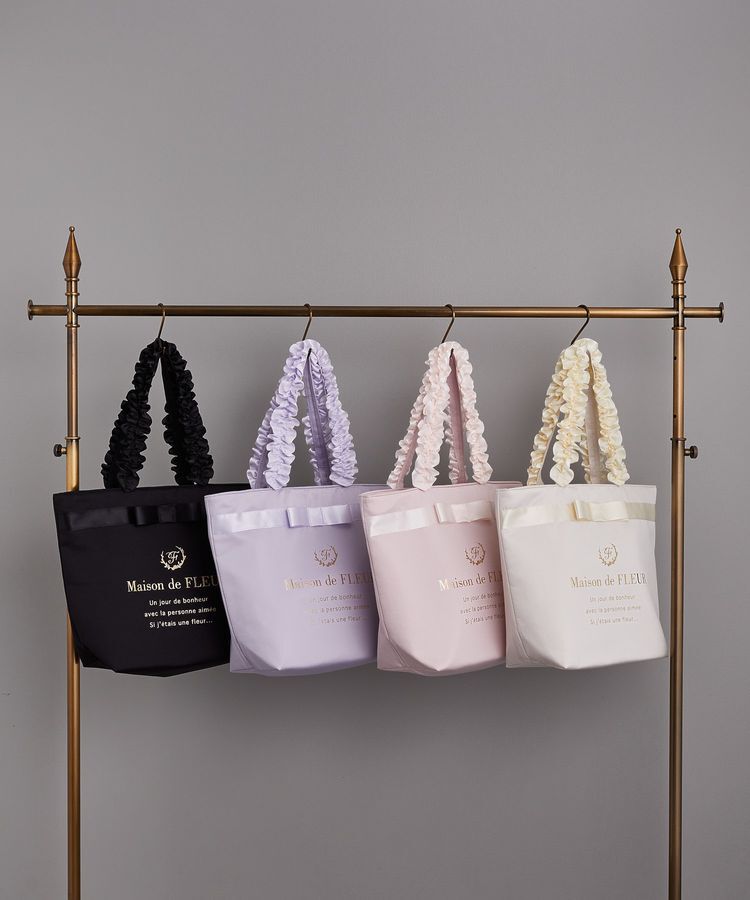 Maison de FLEUR「ブランドロゴフリルハンドルトートMバッグ」|トートバッグ|